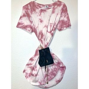 Urban Outfitters Pink Bleach Dye Dress